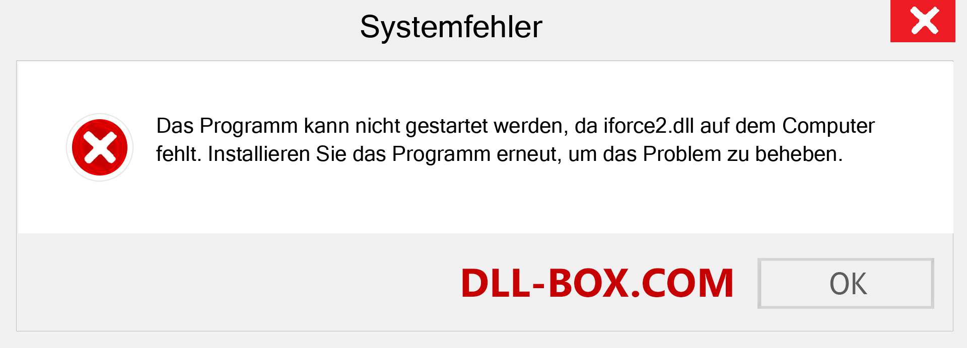 iforce2.dll-Datei fehlt?. Download für Windows 7, 8, 10 - Fix iforce2 dll Missing Error unter Windows, Fotos, Bildern